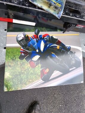 Vintage Yamaha YZF-R6 or YZF-R1,  sportbikes Poster/Sign Htf 18 X 24